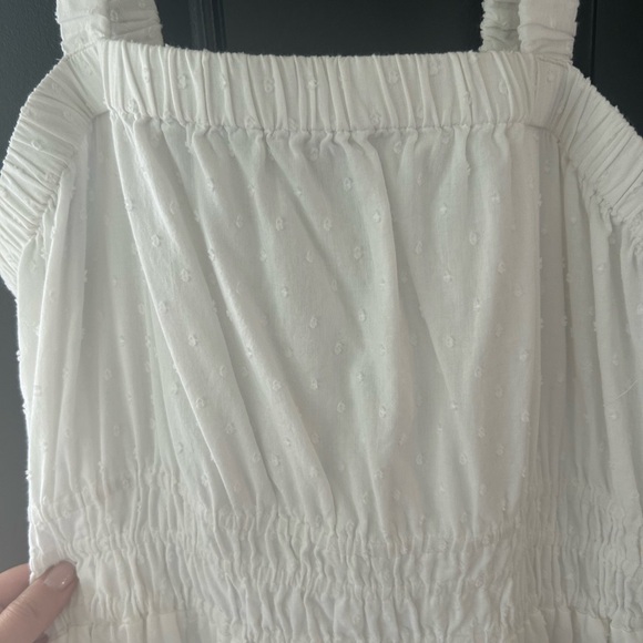 COPY - White Tiered Ruffled Maxi Sundress size large EUC - Picture 4 of 6